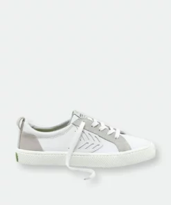 CARIUMA CATIBA Low Off White Leather Ice Suede Accents Sneaker Women