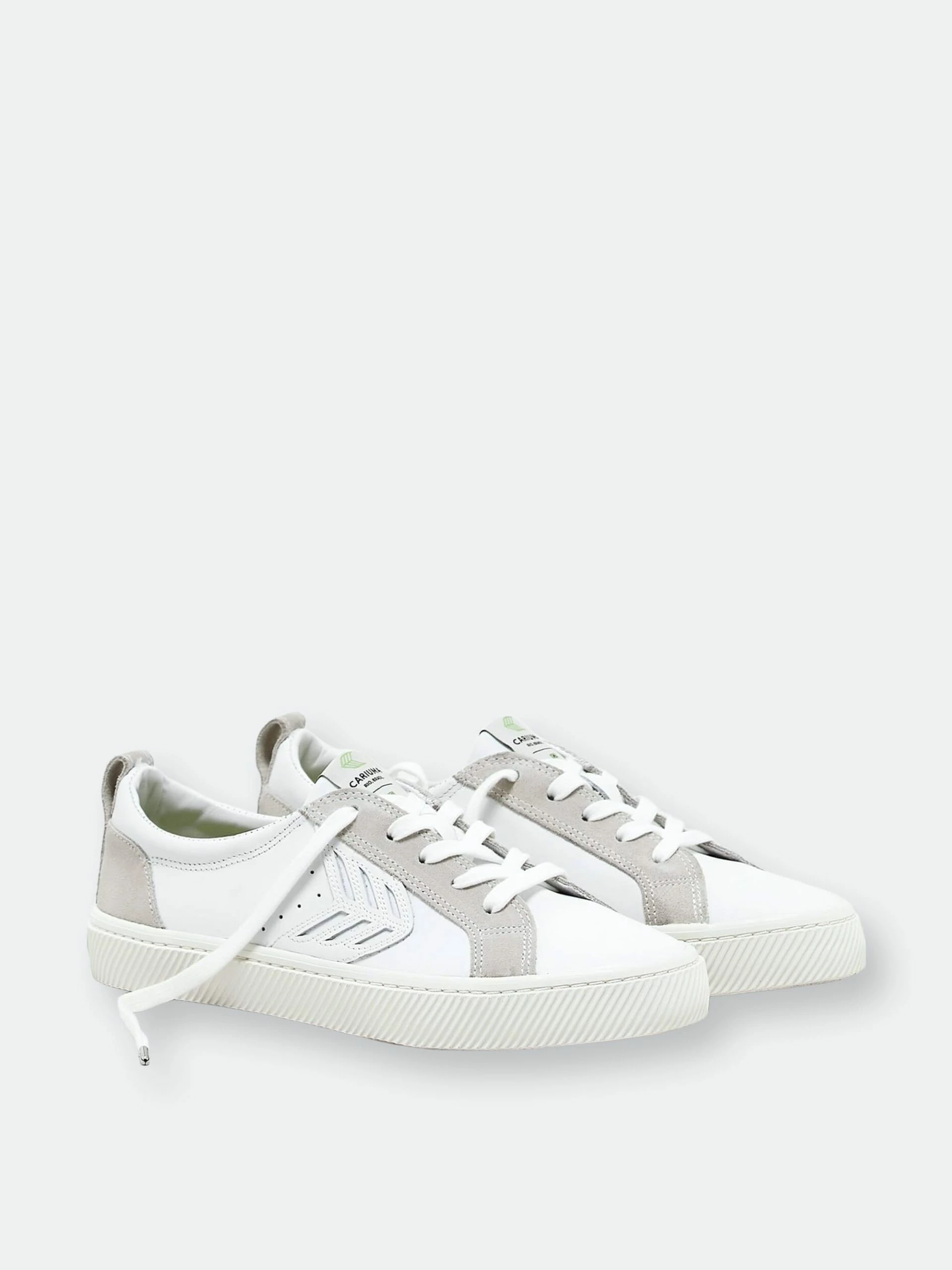 CARIUMA CATIBA Low Off White Leather Ice Suede Accents Sneaker Women - Image 7