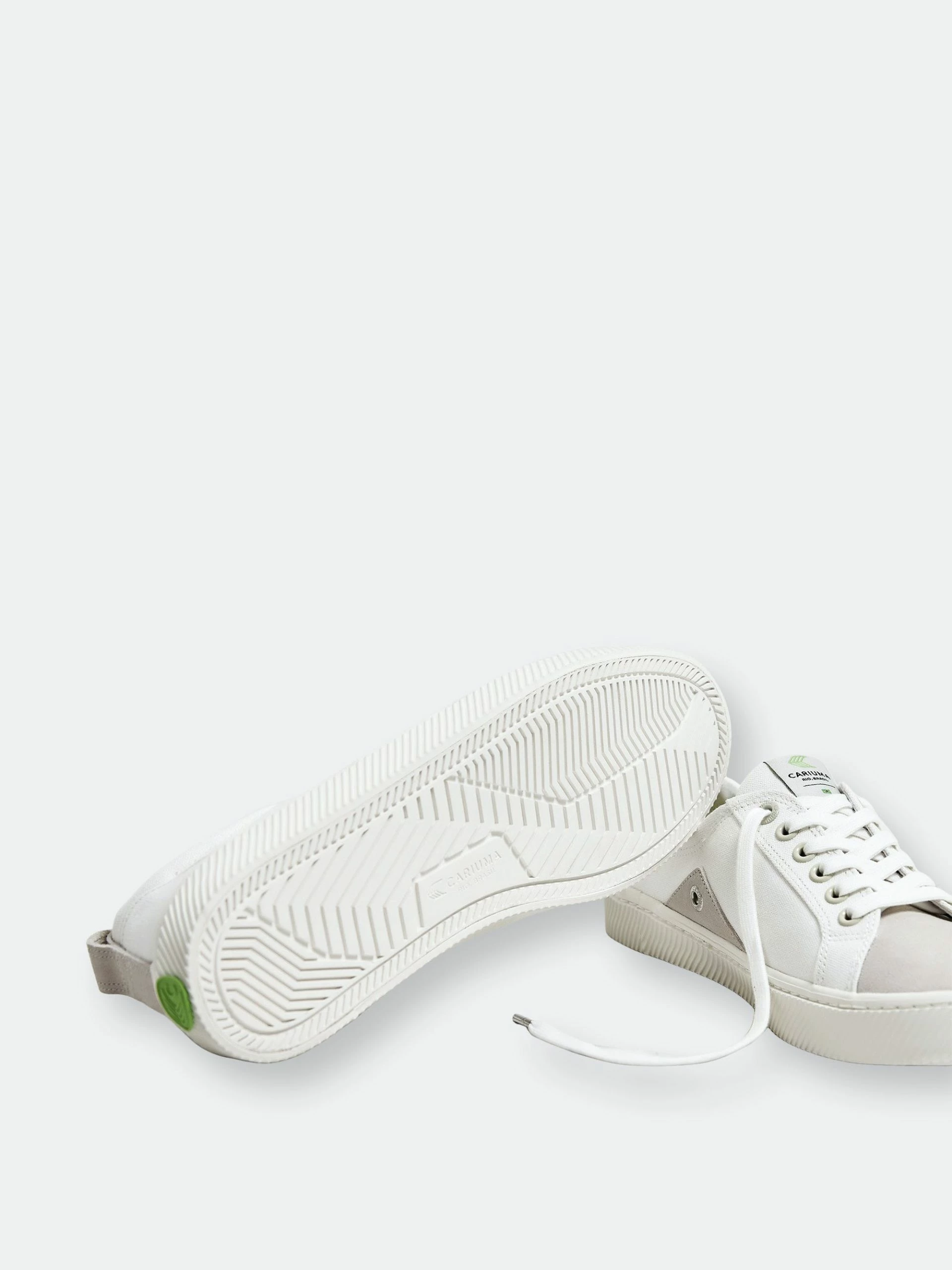 CARIUMA CATIBA Low Off White Canvas Ice Suede Accents Sneaker Women - Image 9