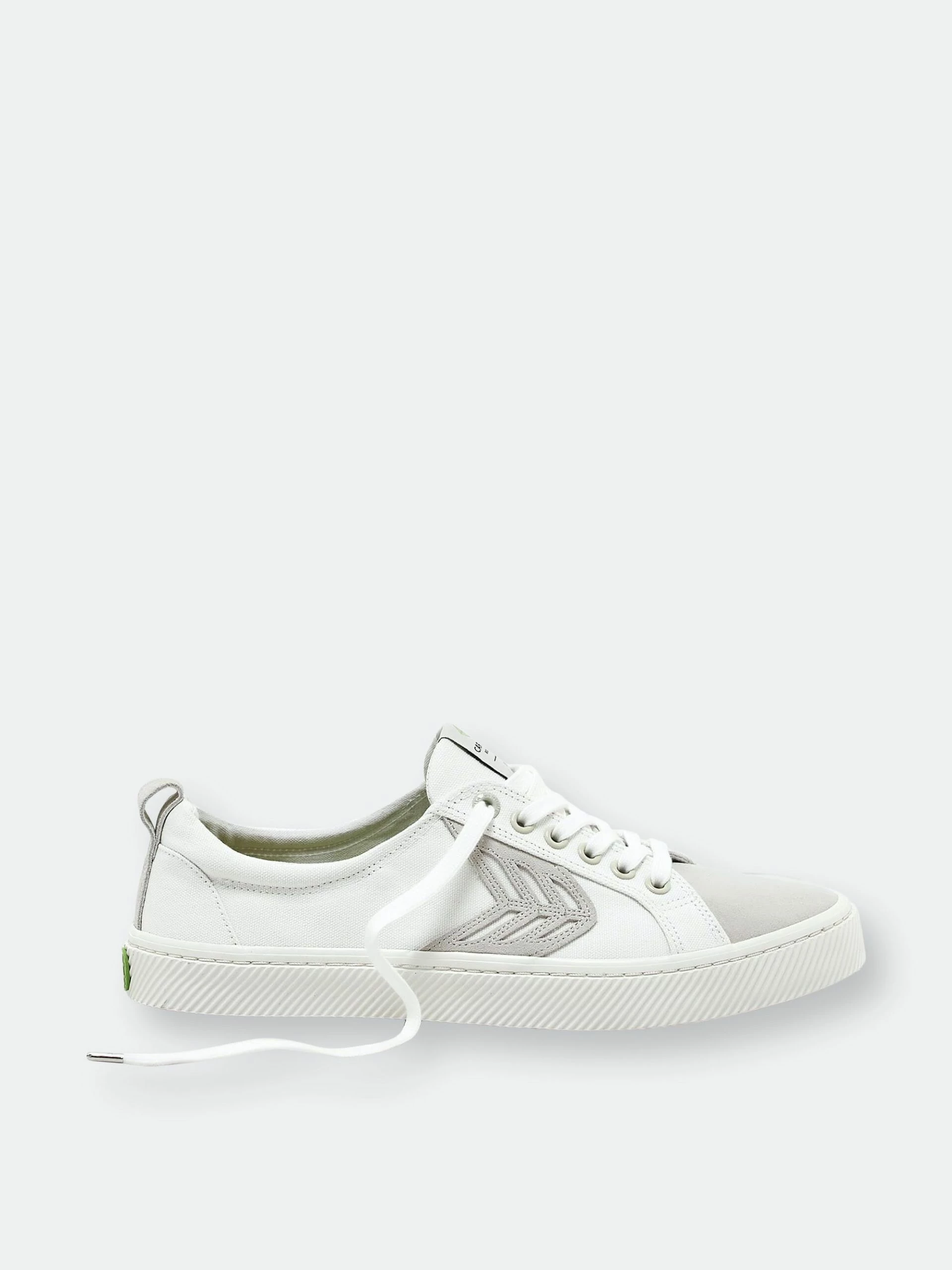 CARIUMA CATIBA Low Off White Canvas Ice Suede Accents Sneaker Women - Image 5