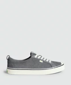 CARIUMA OCA Low Stripe Charcoal Grey Suede Sneaker Women
