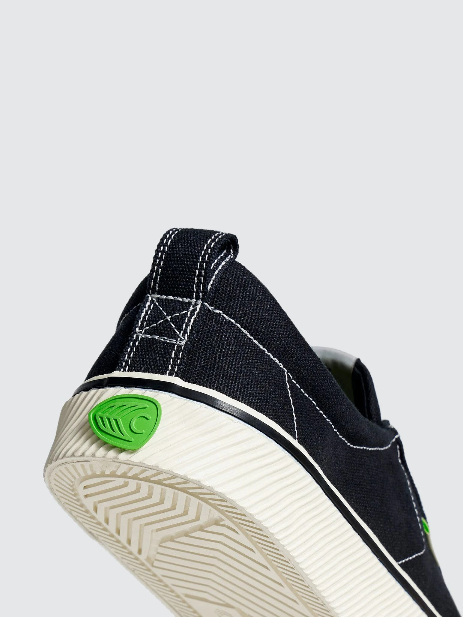 CARIUMA OCA Low Stripe Washed Black Canvas Contrast Thread Sneaker Women - Image 8