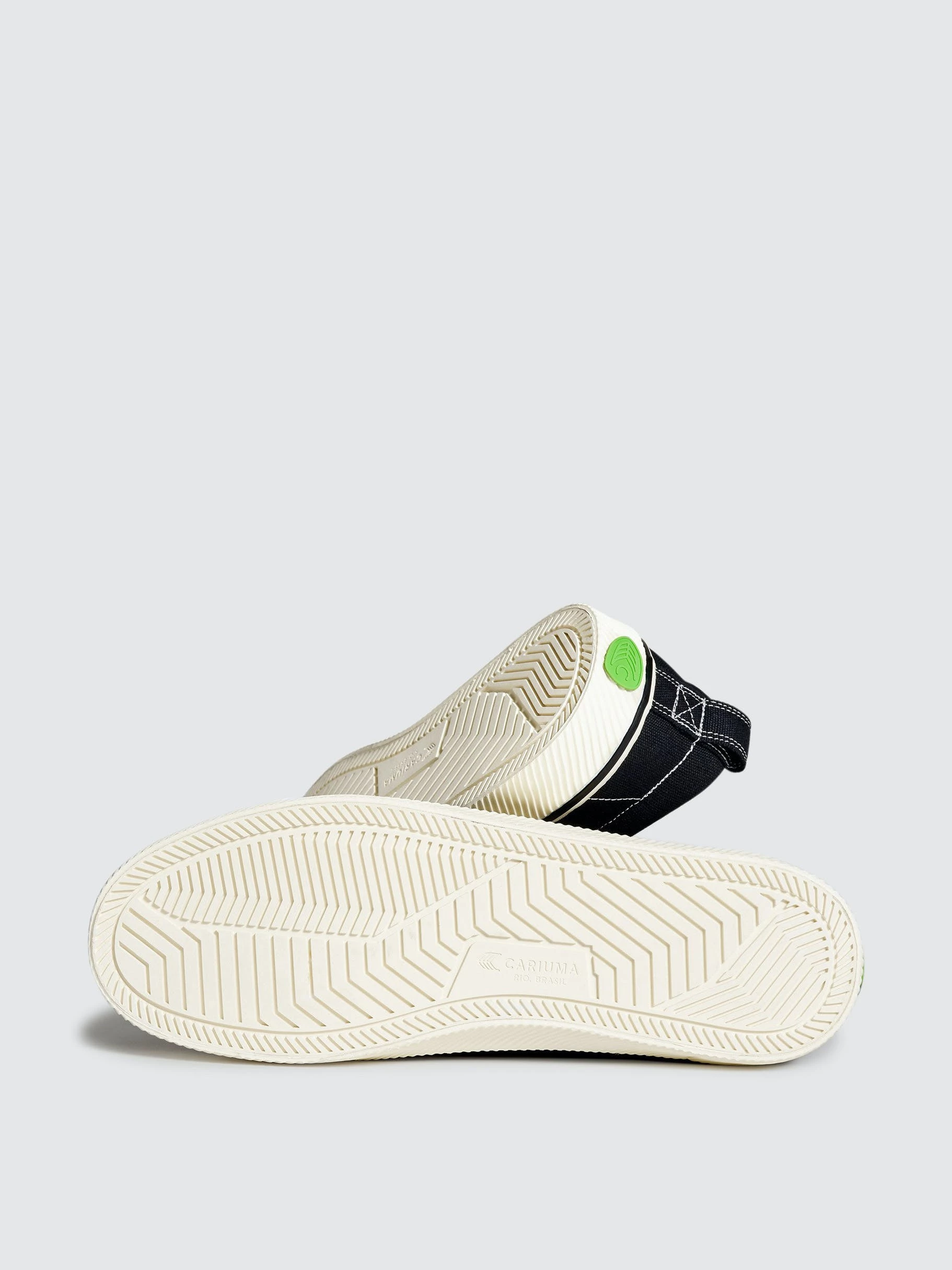 CARIUMA OCA Low Stripe Washed Black Canvas Contrast Thread Sneaker Women - Image 5