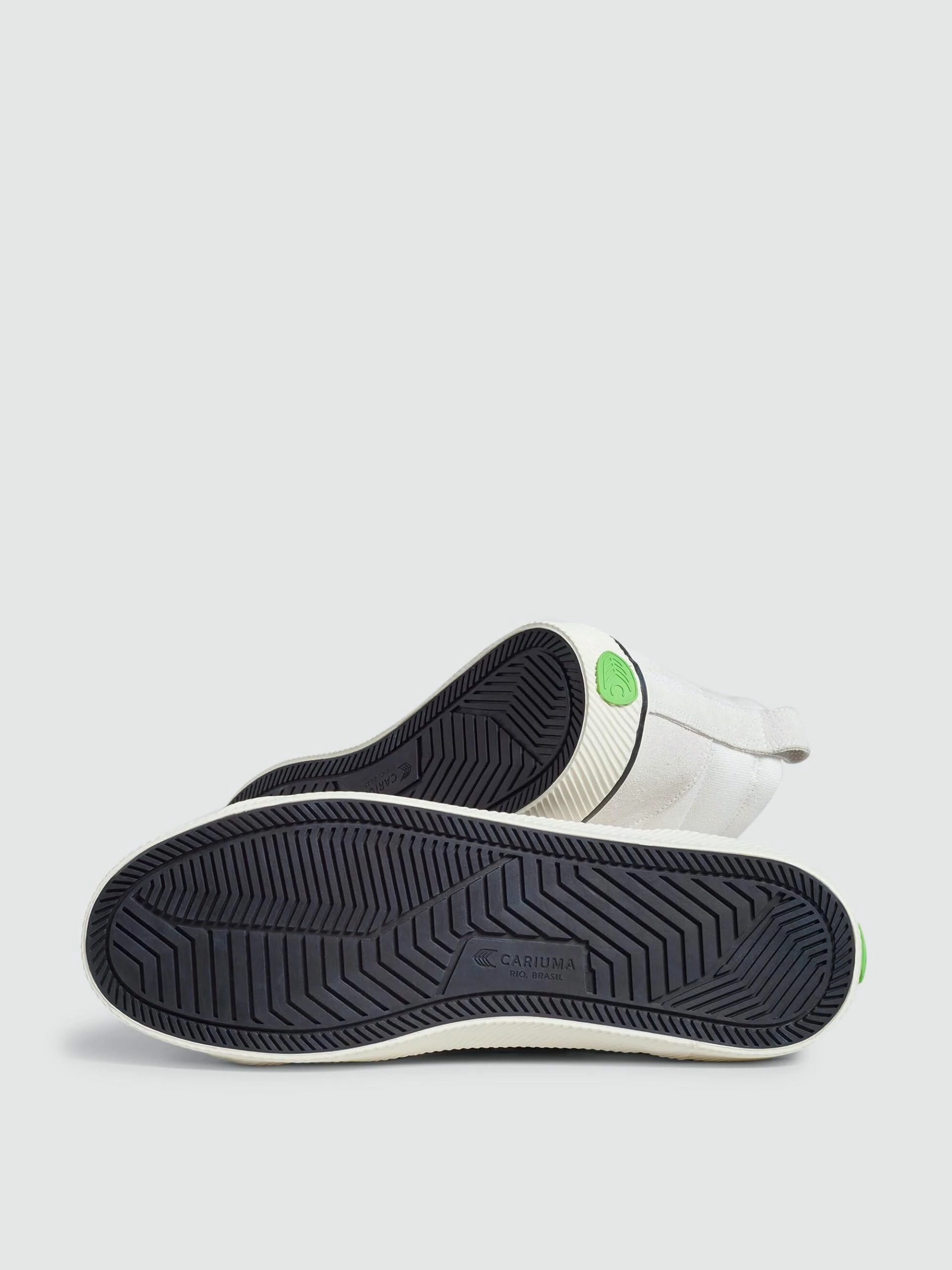 CARIUMA CATIBA High Stripe Off White Suede And Canvas Black Logo Sneaker Women - Image 4