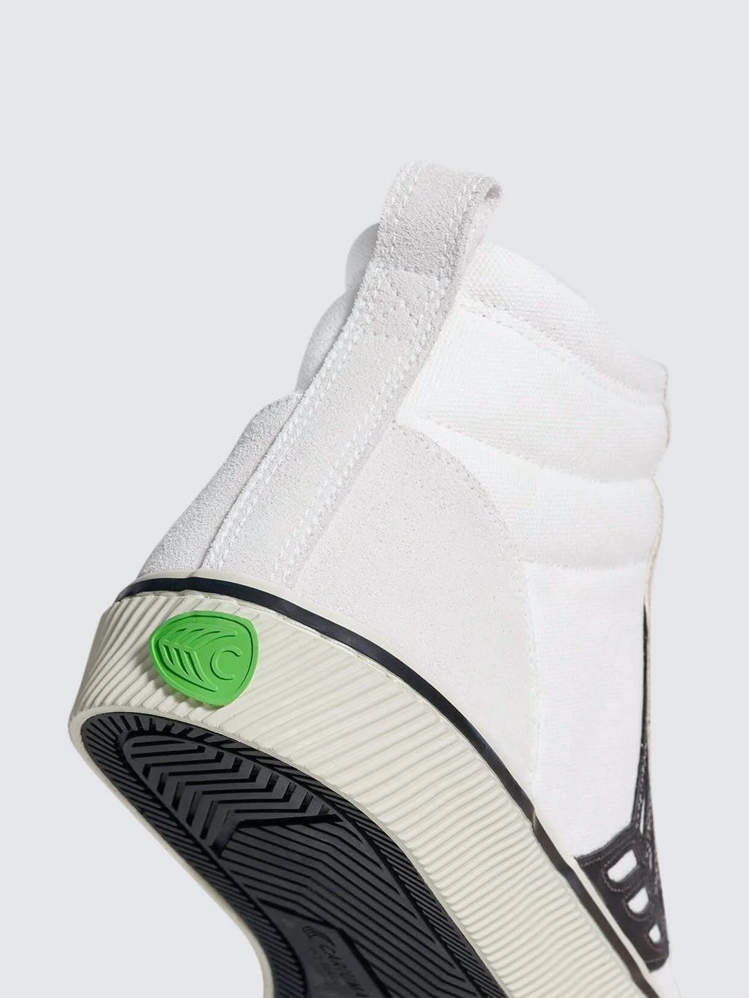 CARIUMA CATIBA High Stripe Off White Suede And Canvas Black Logo Sneaker Women - Image 7