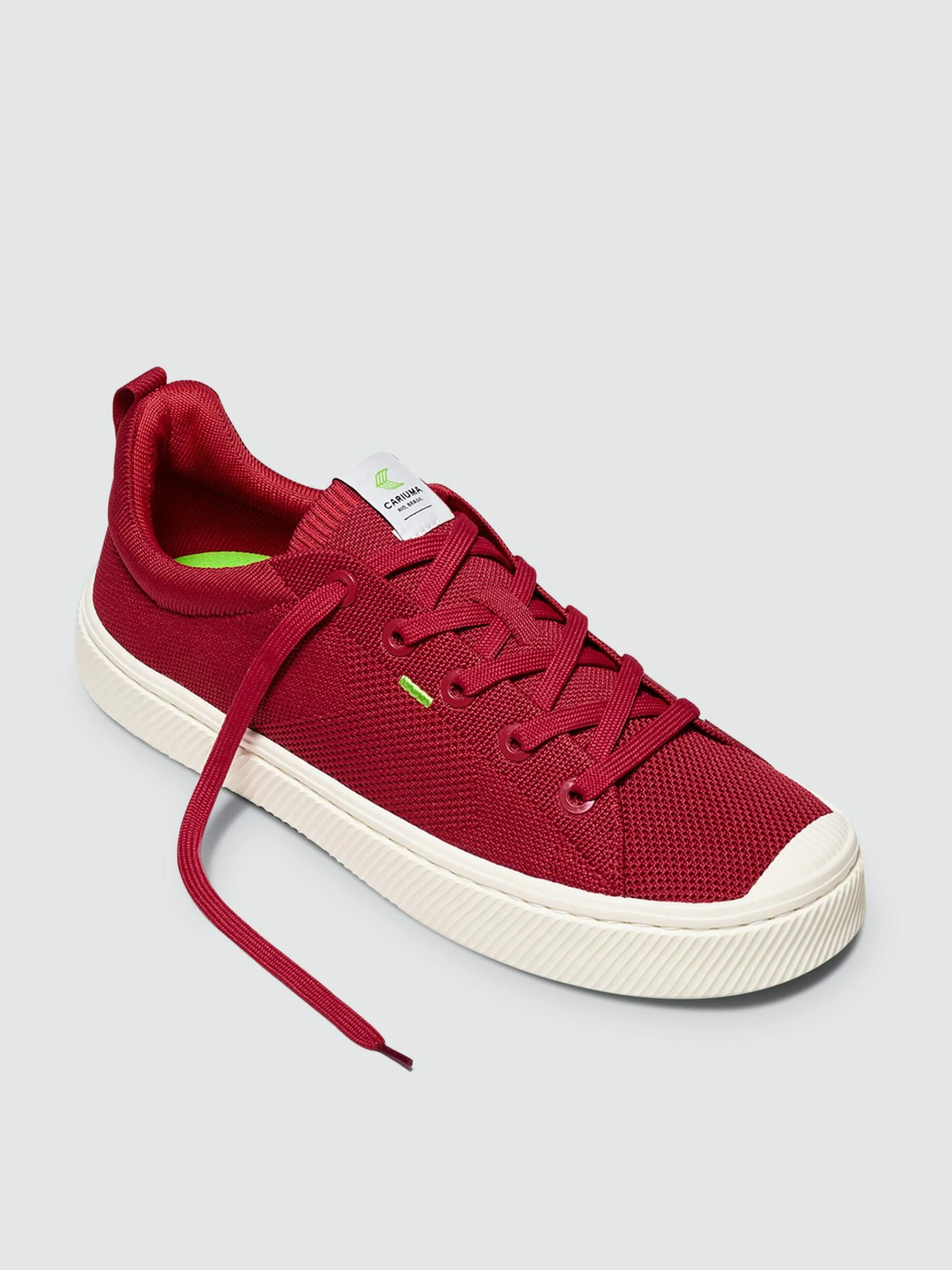 CARIUMA IBI Low Raw Red Knit Sneaker Women - Image 2