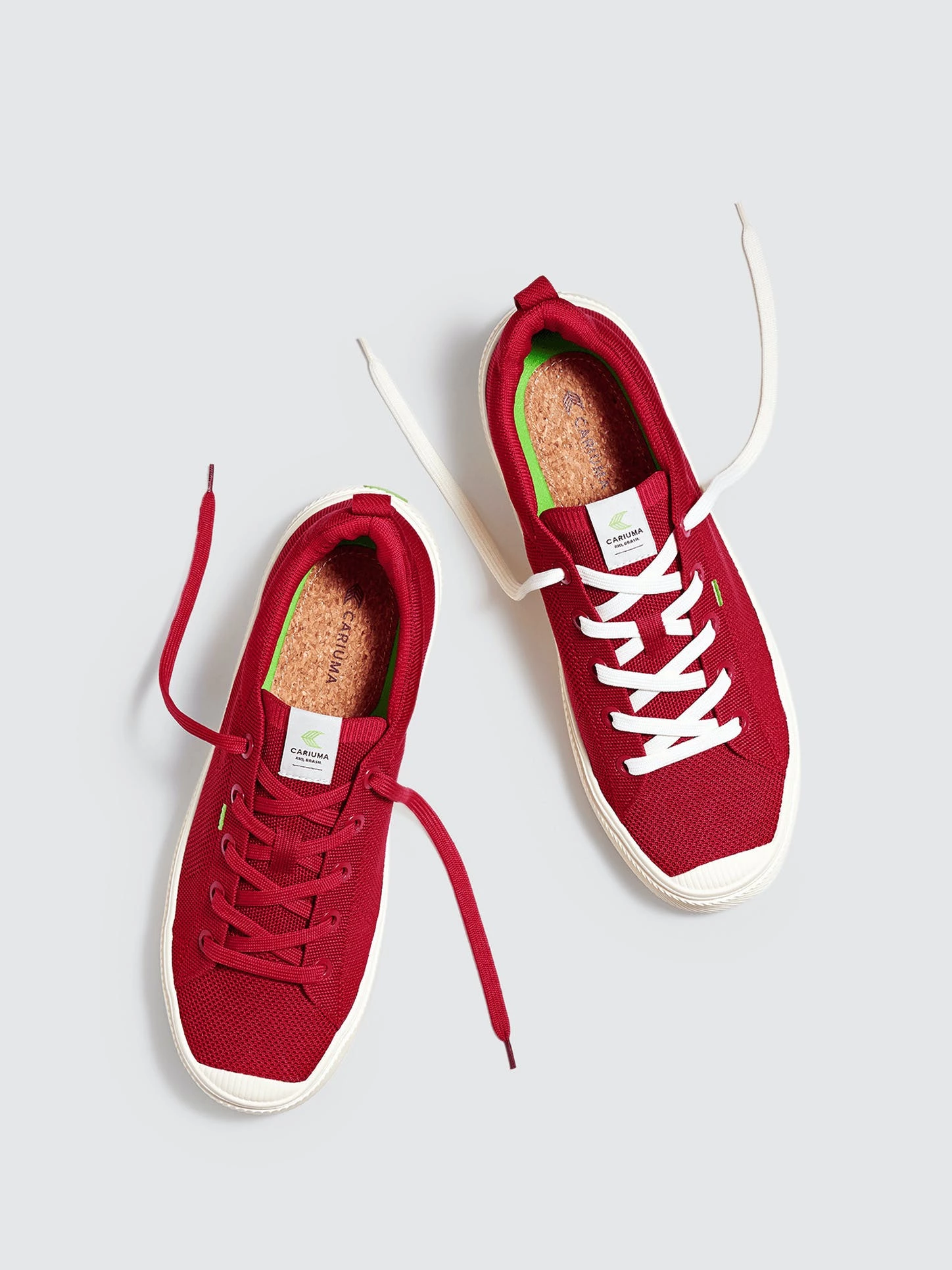 CARIUMA IBI Low Raw Red Knit Sneaker Women - Image 6