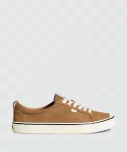 CARIUMA OCA Low Stripe Camel Suede Sneaker Women