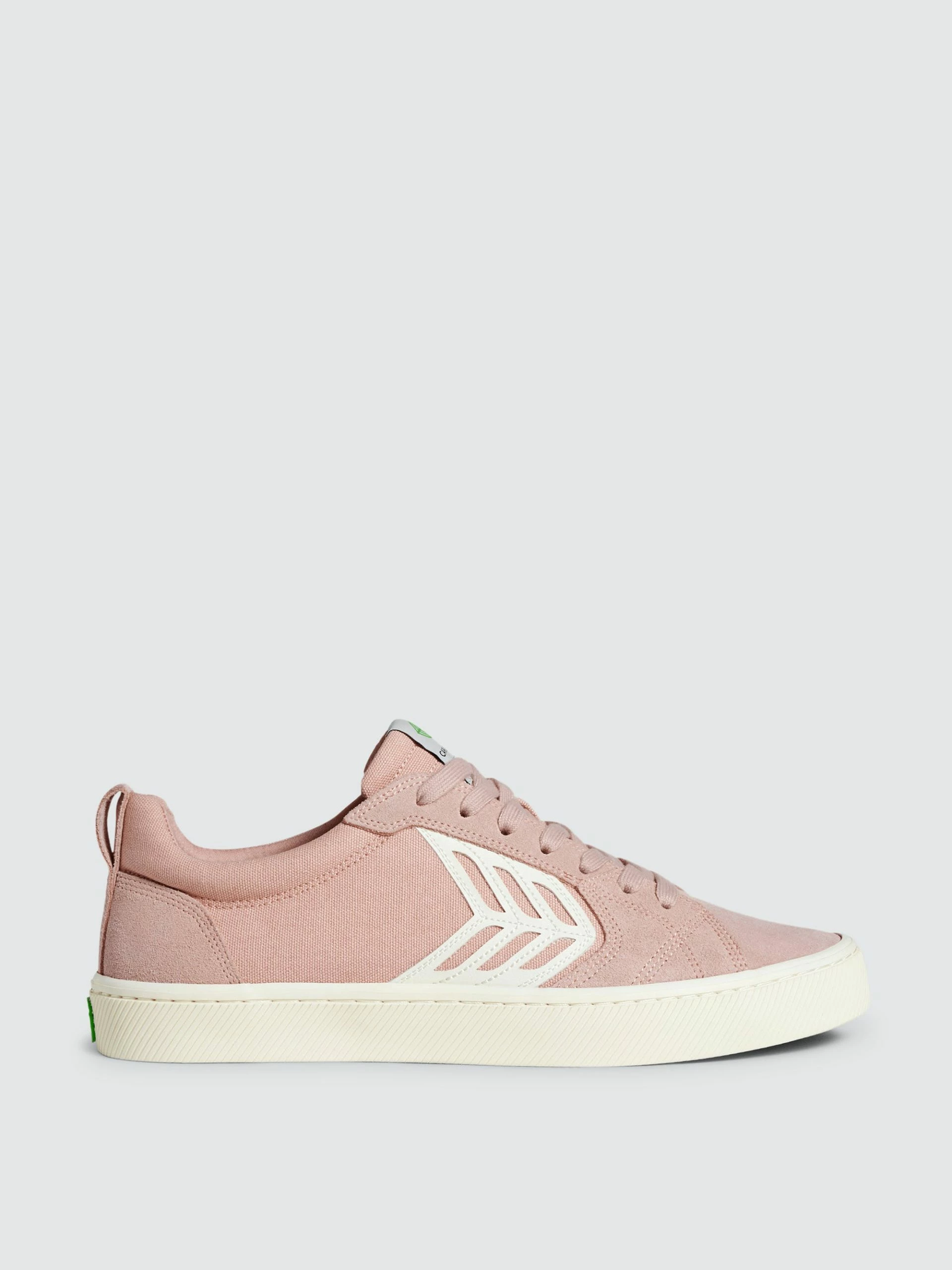 CARIUMA CATIBA PRO Skate Rose Suede And Canvas Contrast Thread Ivory Logo Sneaker Women