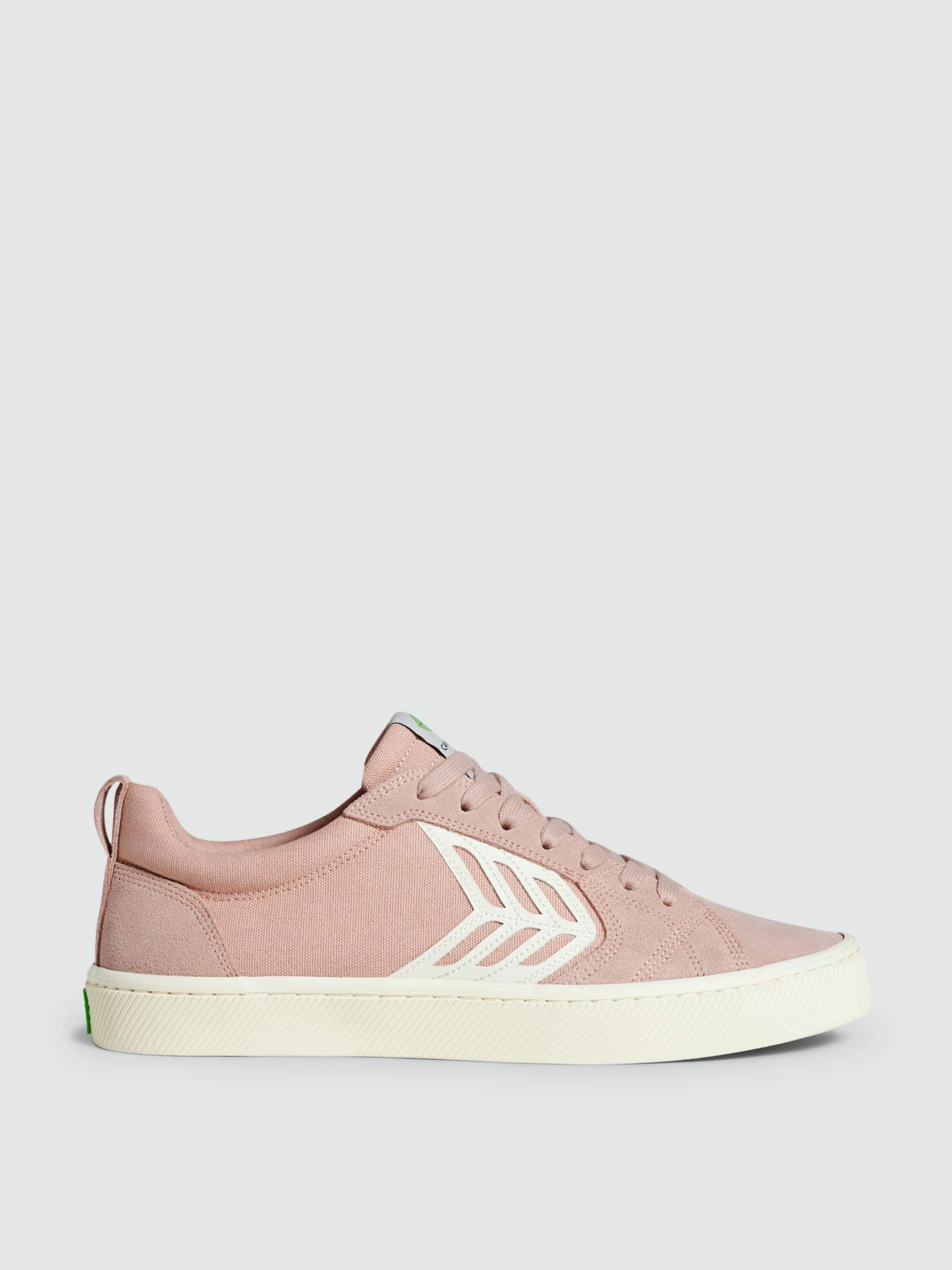 CARIUMA CATIBA PRO Skate Rose Suede And Canvas Contrast Thread Ivory Logo Sneaker Women - Image 3