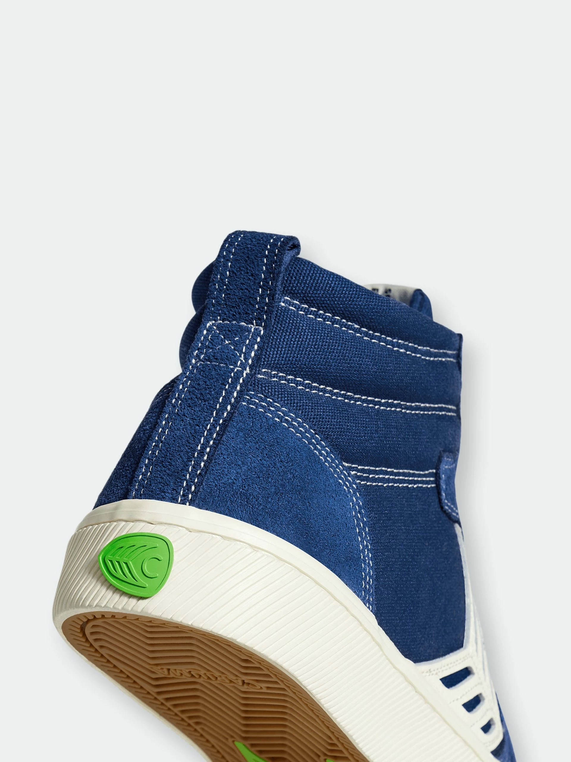 CARIUMA CATIBA PRO High Skate Mystery Blue Suede And Canvas Contrast Thread Ivory Logo Sneaker Women - Image 6