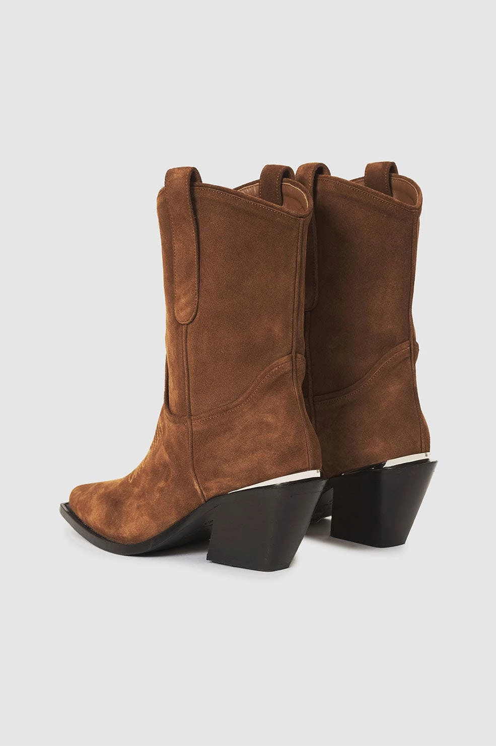 ANINE BING Mid Tania Boots - Toffee Suede - Image 4