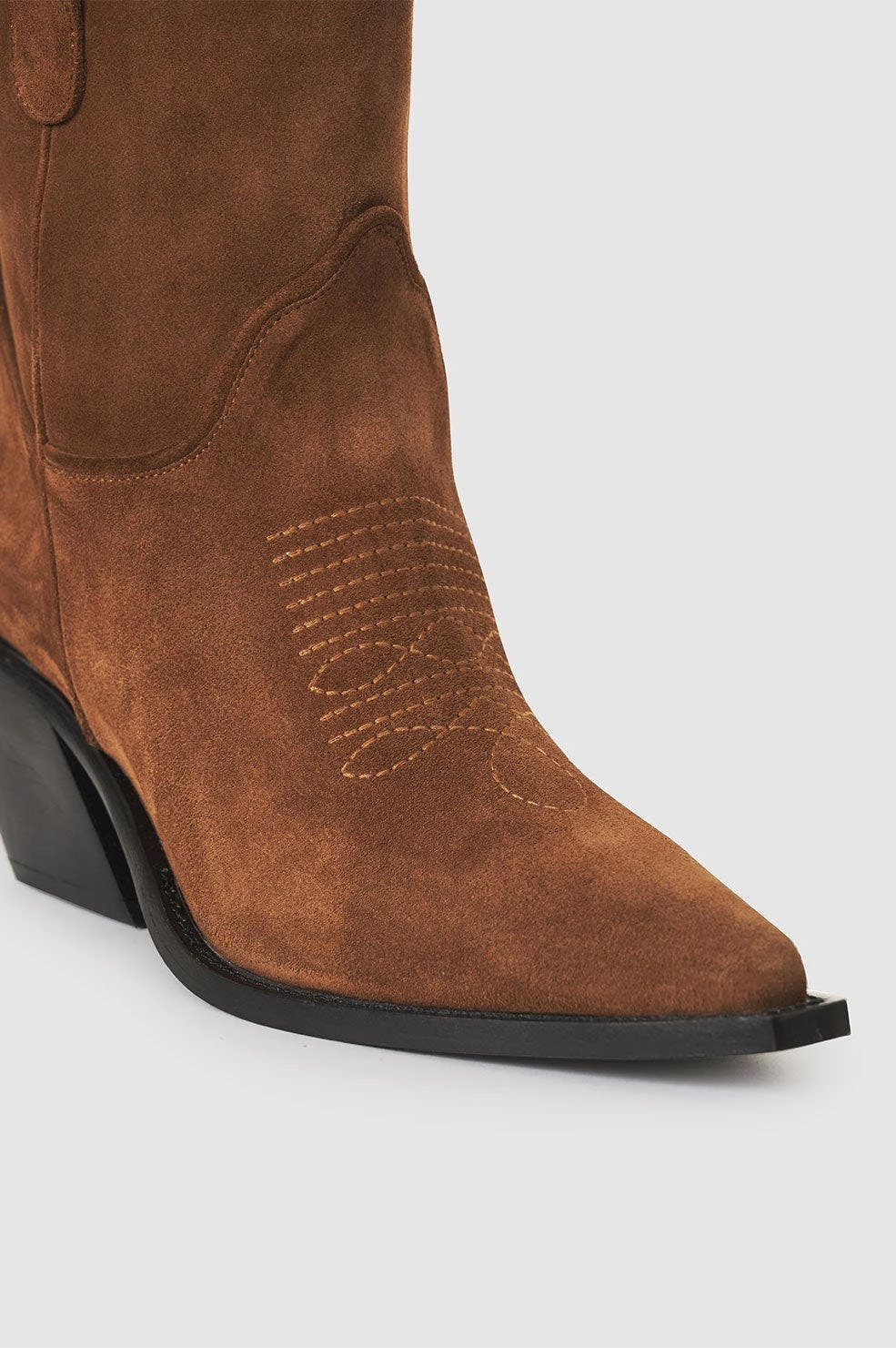 ANINE BING Mid Tania Boots - Toffee Suede - Image 5