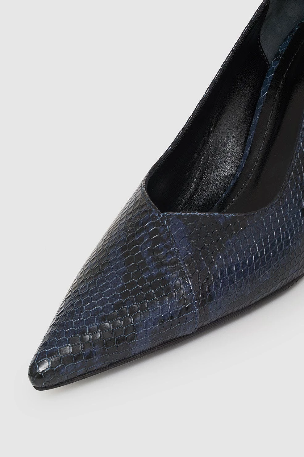 ANINE BING Devon Pumps - Blue Snake - Image 4