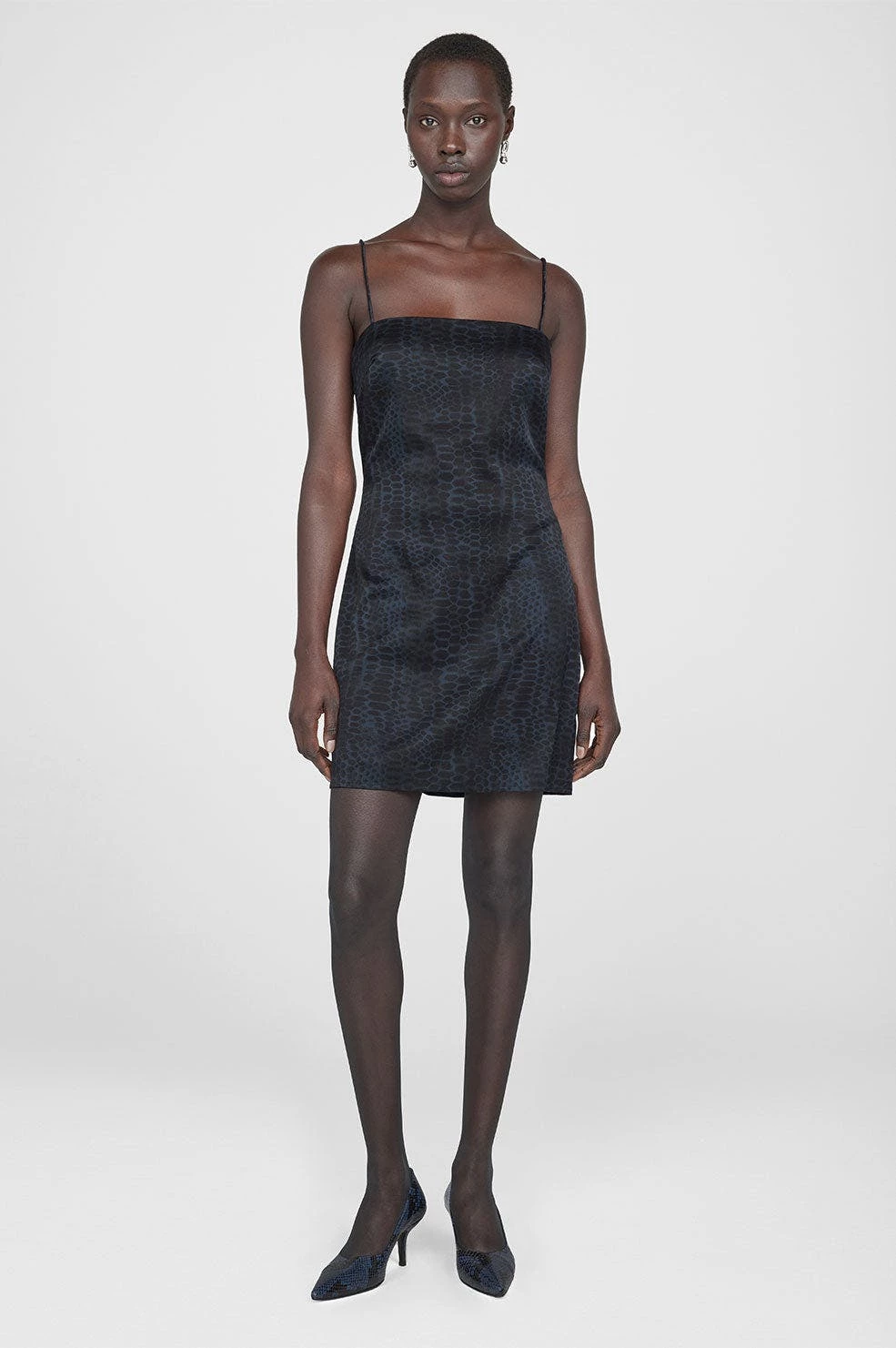 ANINE BING Devon Pumps - Blue Snake - Image 5