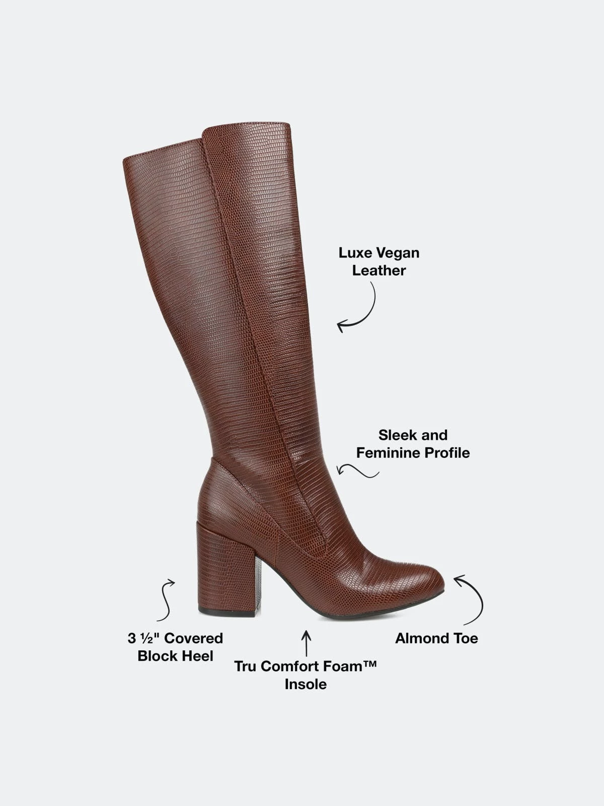 Journee Collection Women's Tru Comfort Foam Wide Calf Tavia Boot - Image 9