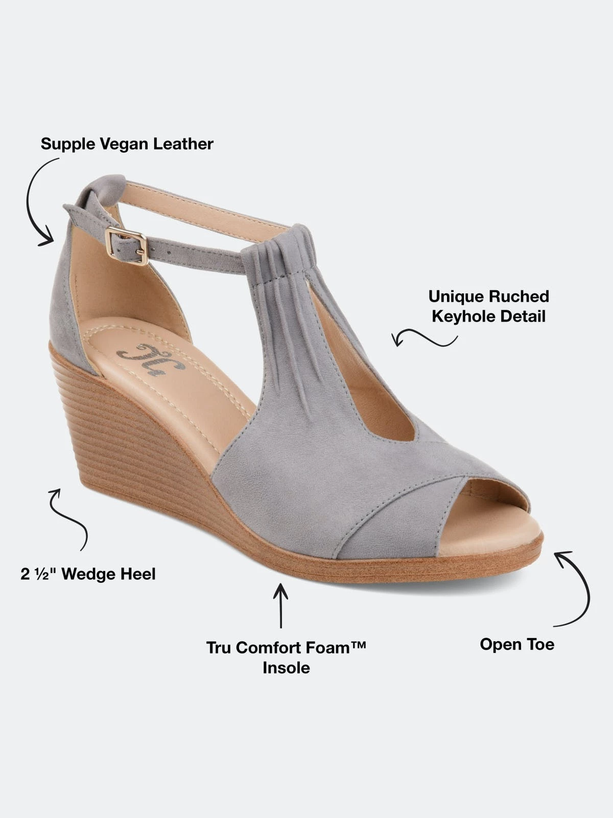 Journee Collection Women's Tru Comfort Foam Wide Width Kedzie Wedge - Image 9