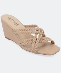 Journee Collection Women&apos;s Baylen Wedge Sandals