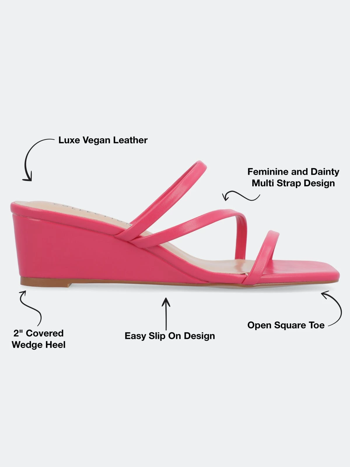 Journee Collection Women's Takarah Wedge Sandals - Image 9