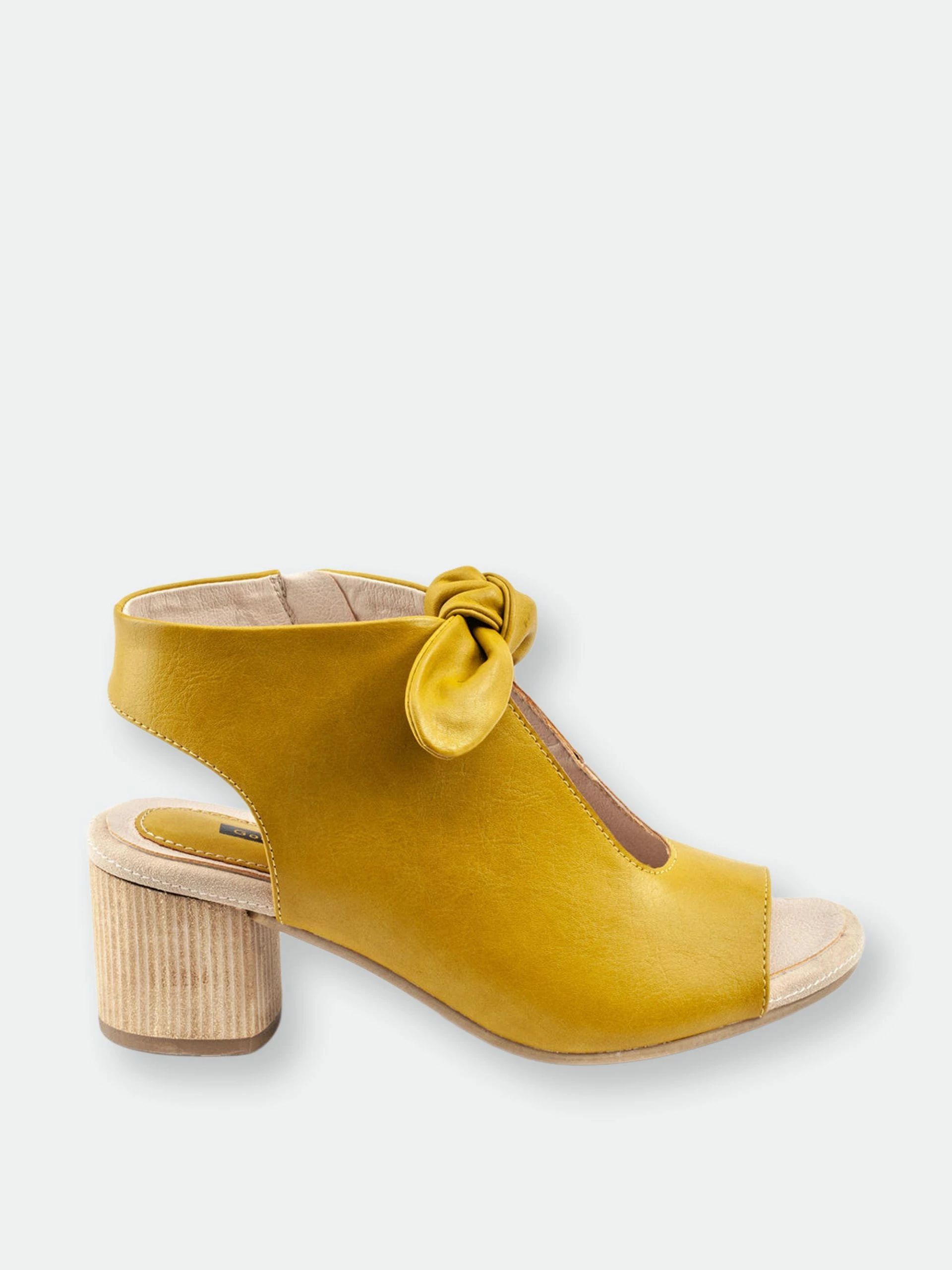 GC SHOES Kimora Yellow Heeled Sandals - Image 2