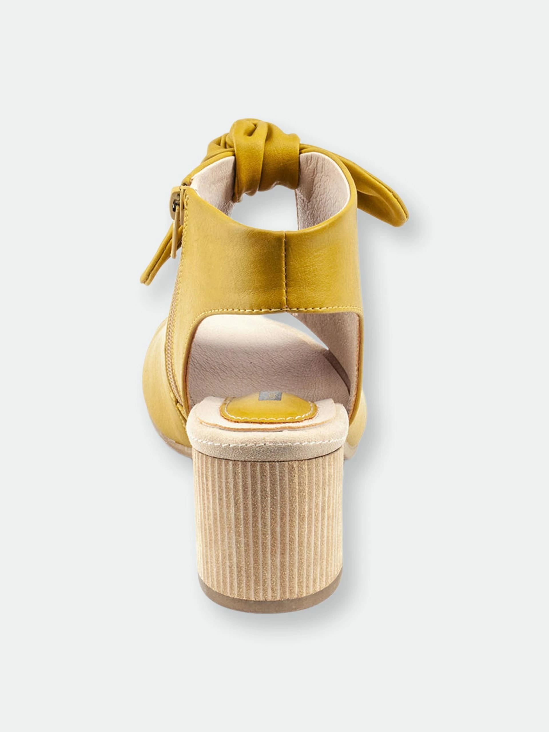 GC SHOES Kimora Yellow Heeled Sandals - Image 3