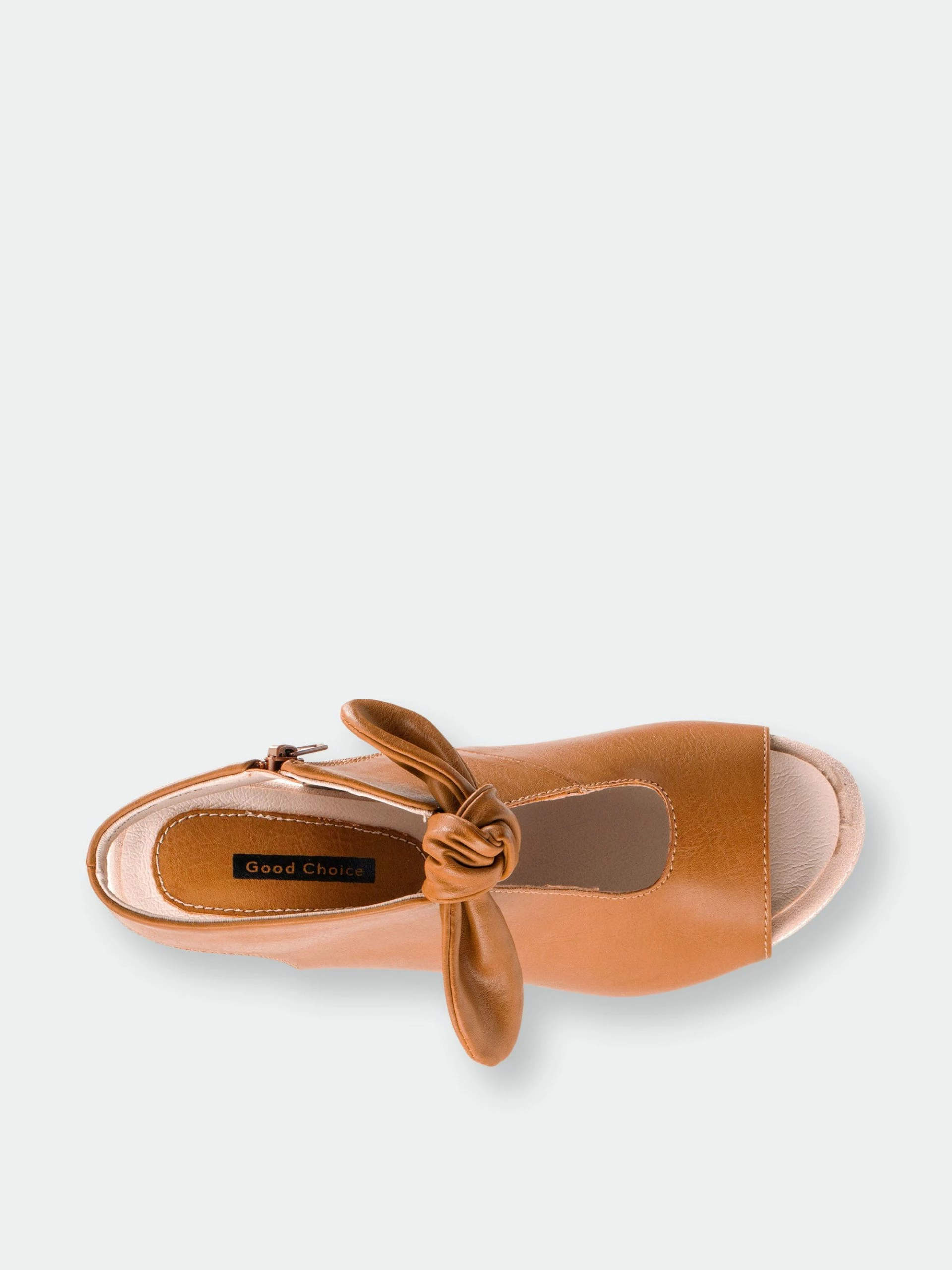 GC SHOES Kimora Tan Heeled Sandals - Image 4