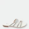 GC SHOES Indy White Flat Sandals