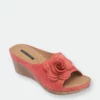 GC SHOES Tokyo Coral Wedge Sandals