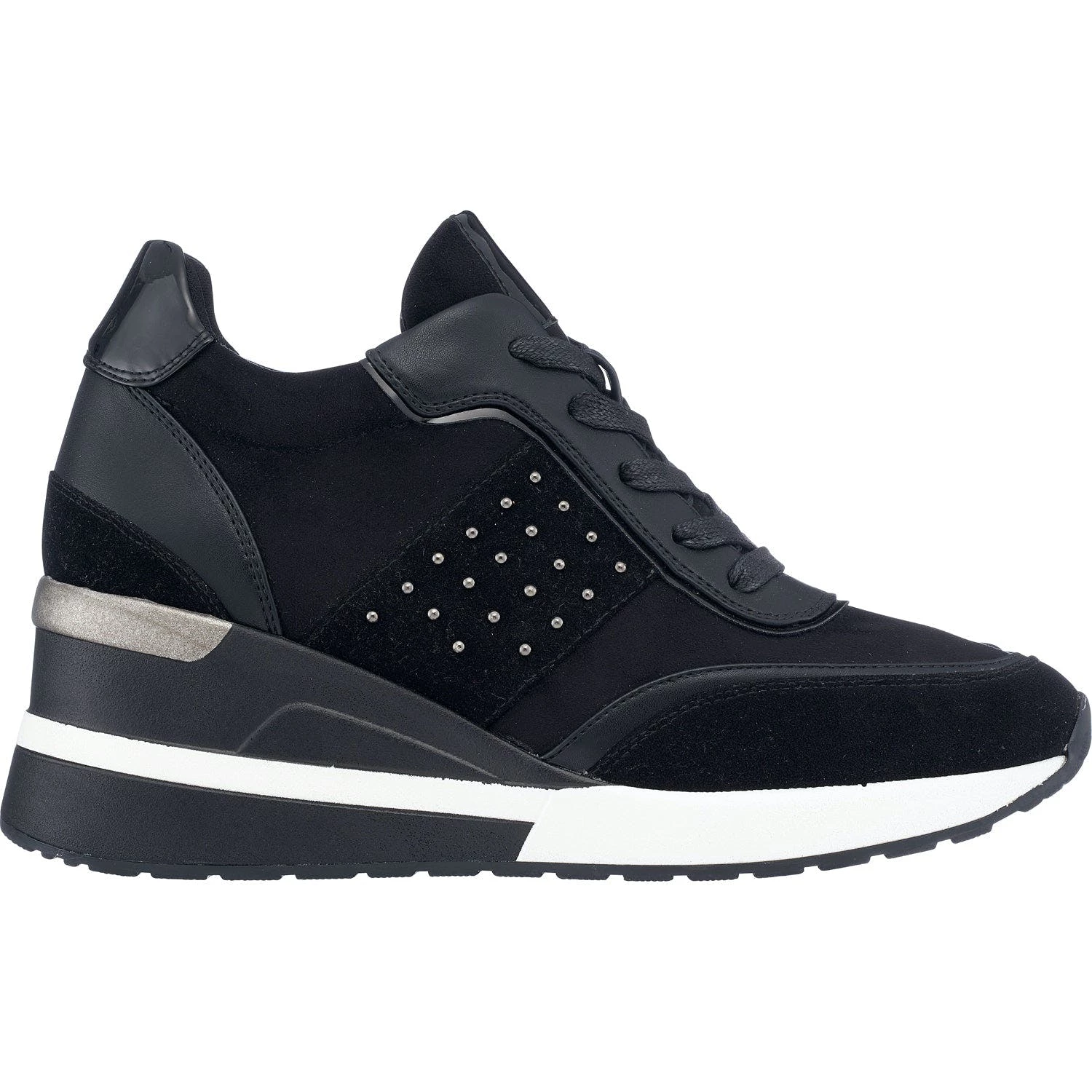 GC SHOES Hore Black Studded Sneakers - Image 2