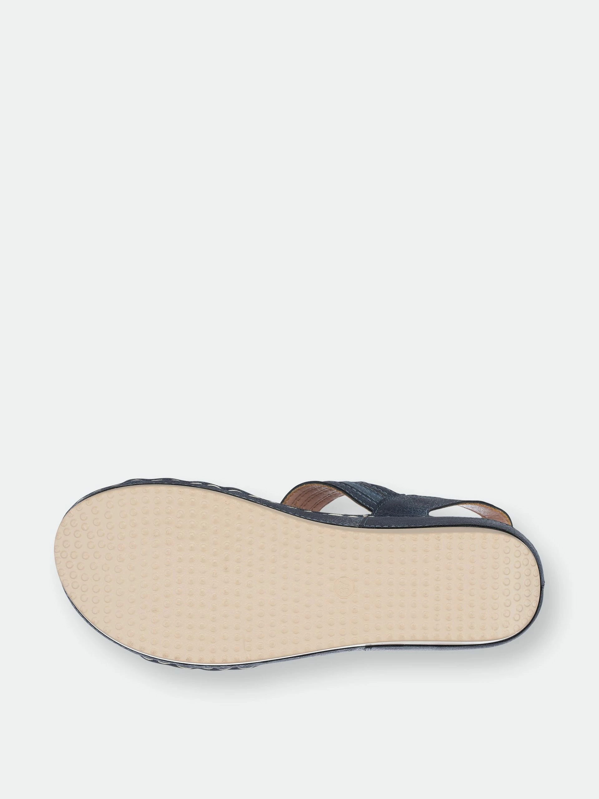 GC SHOES Amar Blue Wedge Sandals - Image 5