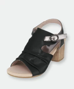 GC SHOES Kisha Black Heeled Sandals
