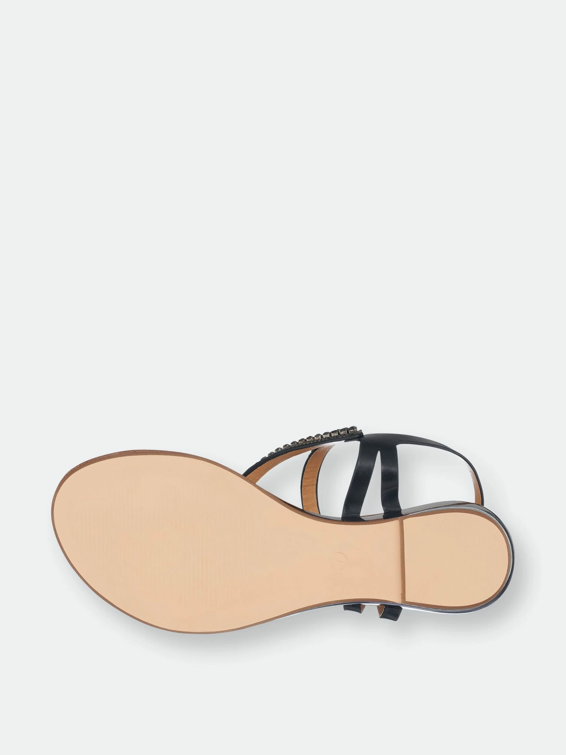 GC SHOES Elena Black Flat Sandals - Image 5