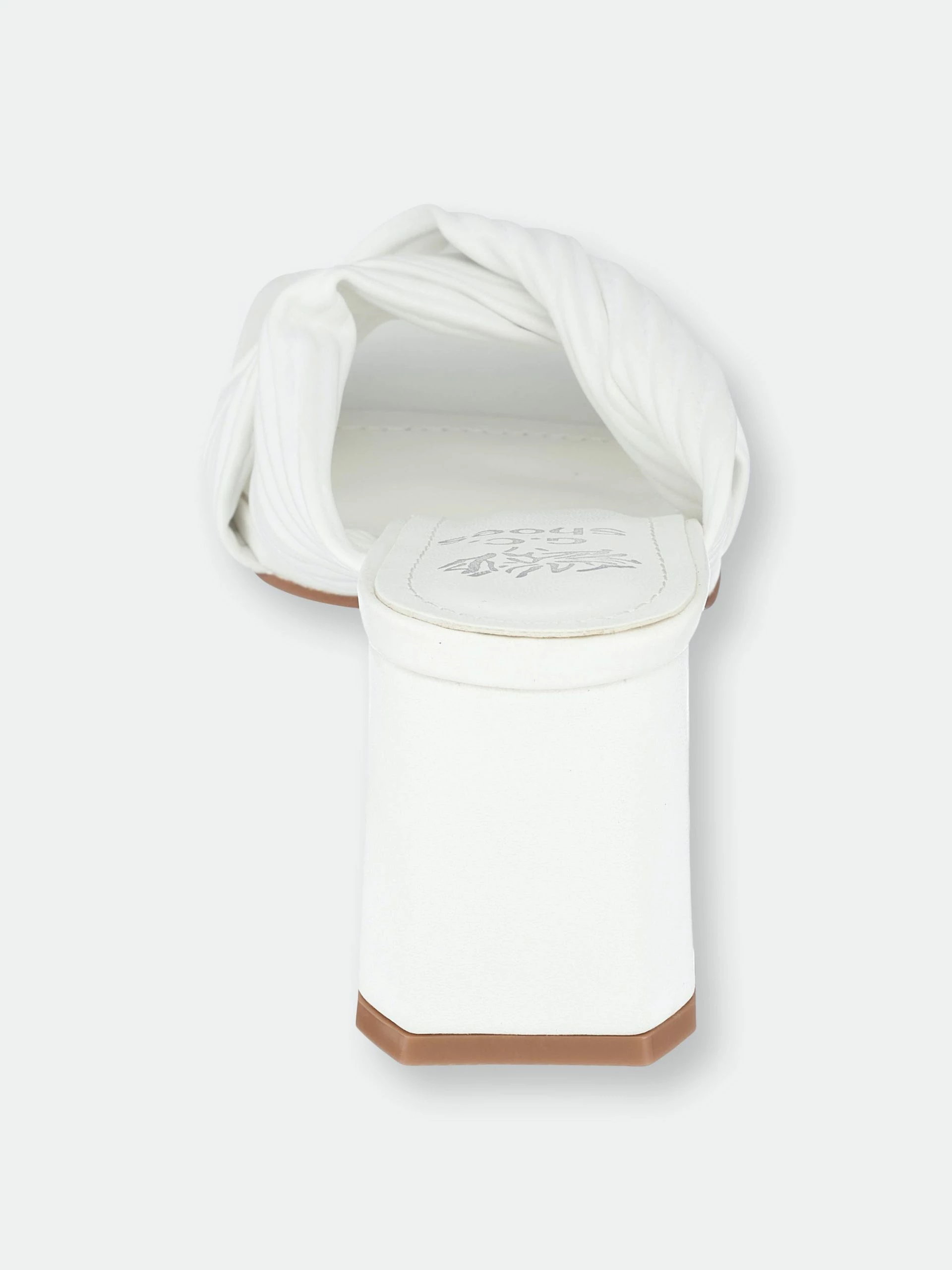 GC SHOES Dara White Heeled Sandals - Image 3