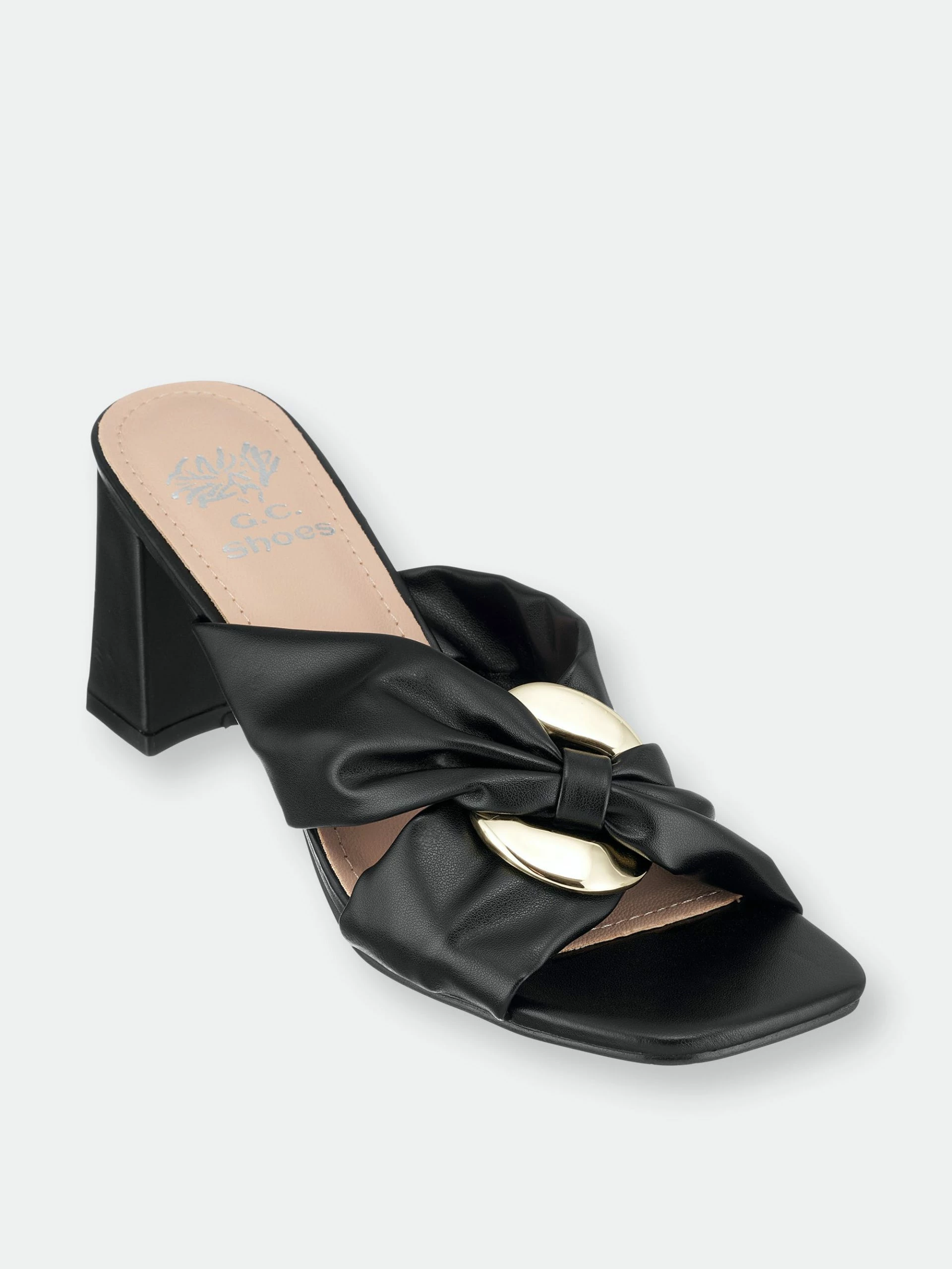 GC SHOES Zane Black Heeled Sandals