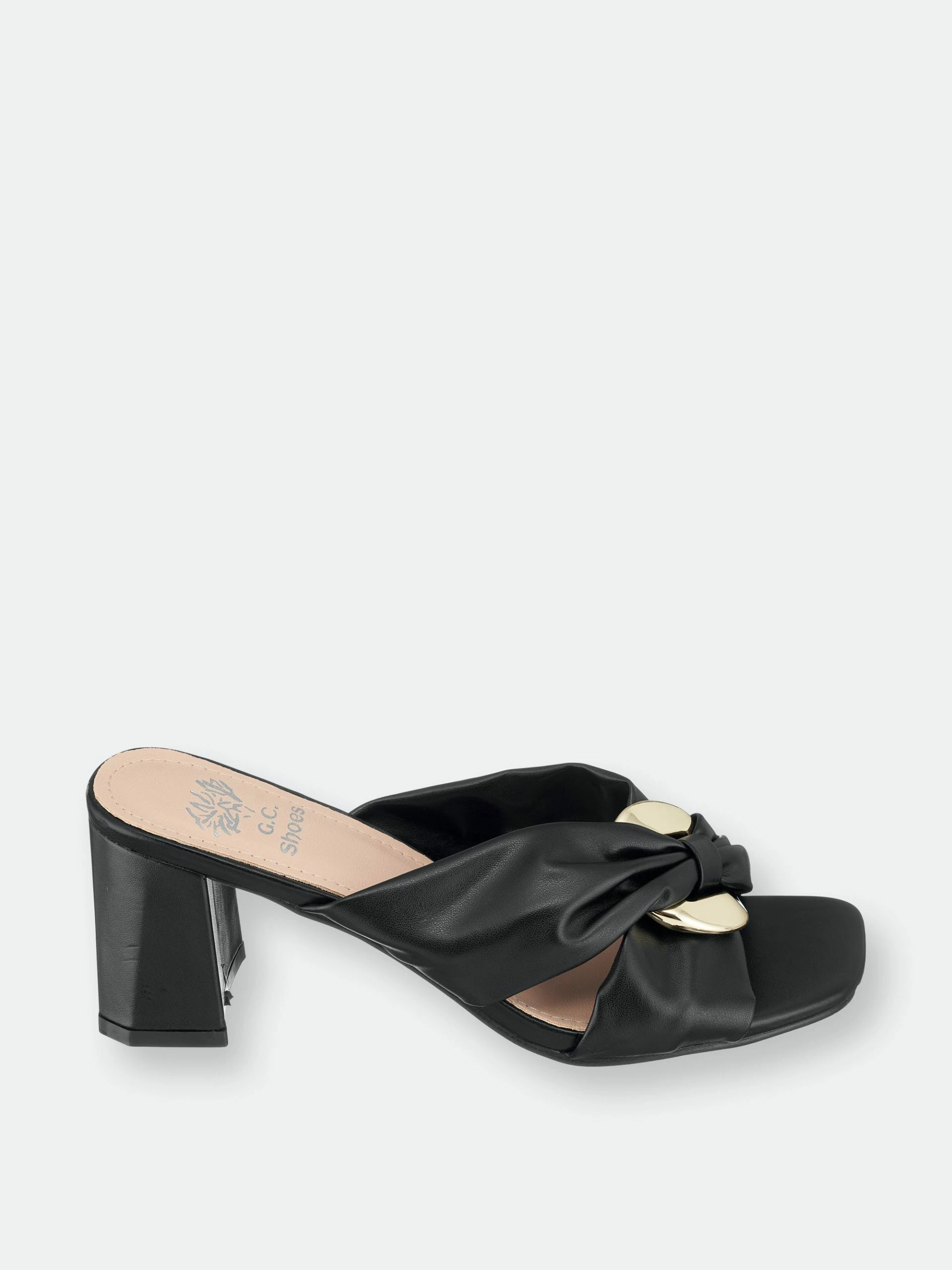 GC SHOES Zane Black Heeled Sandals - Image 2