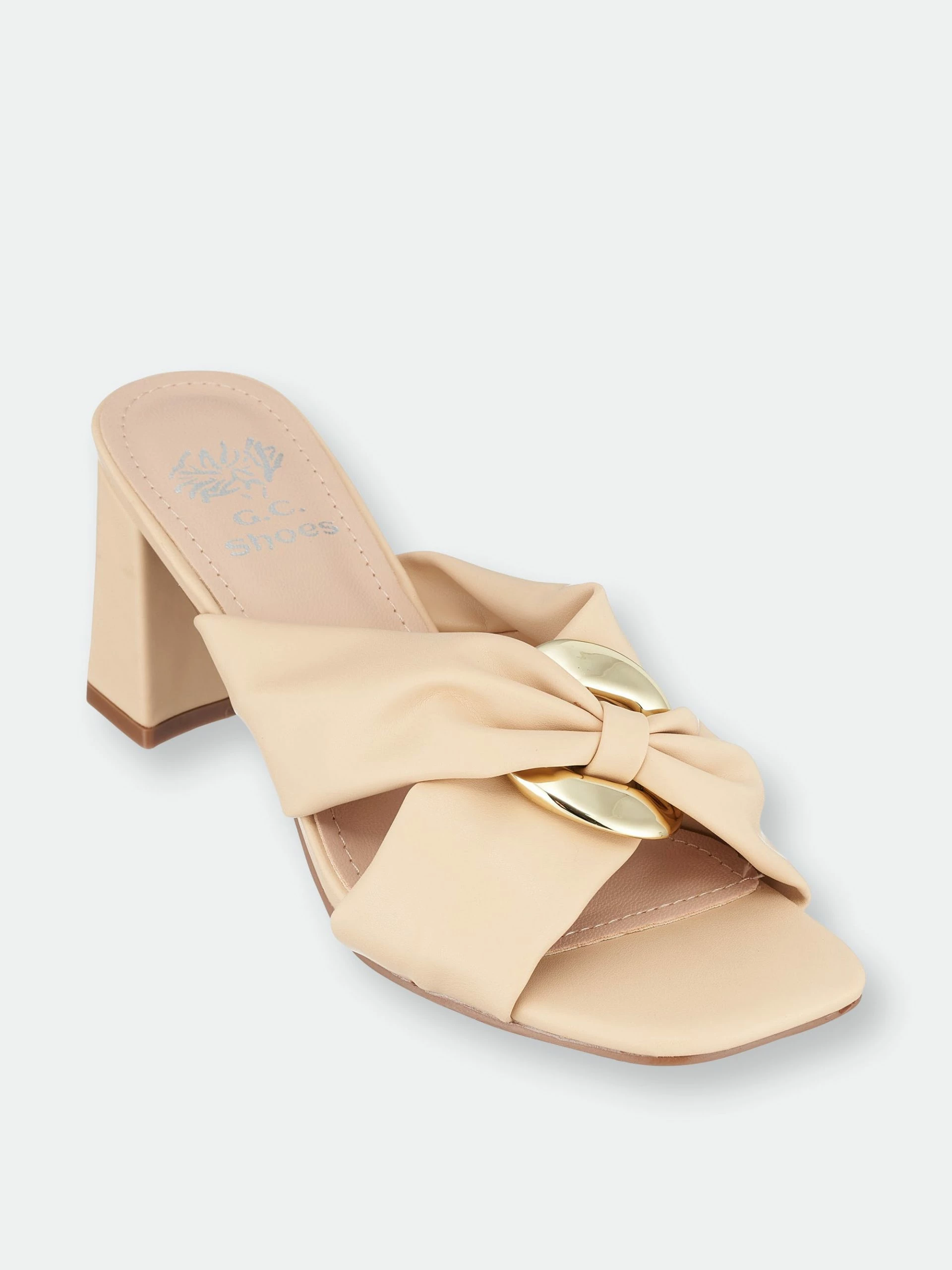 GC SHOES Zane Natural Heeled Sandals