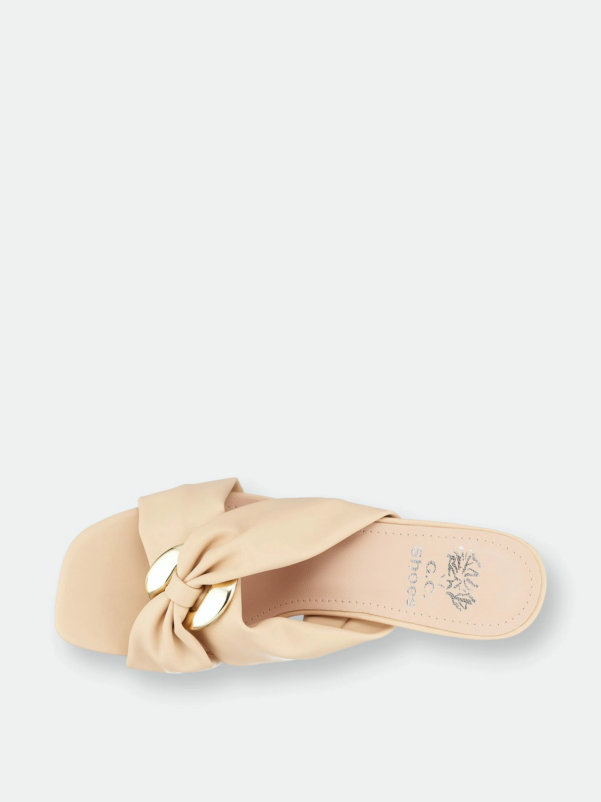 GC SHOES Zane Natural Heeled Sandals - Image 4