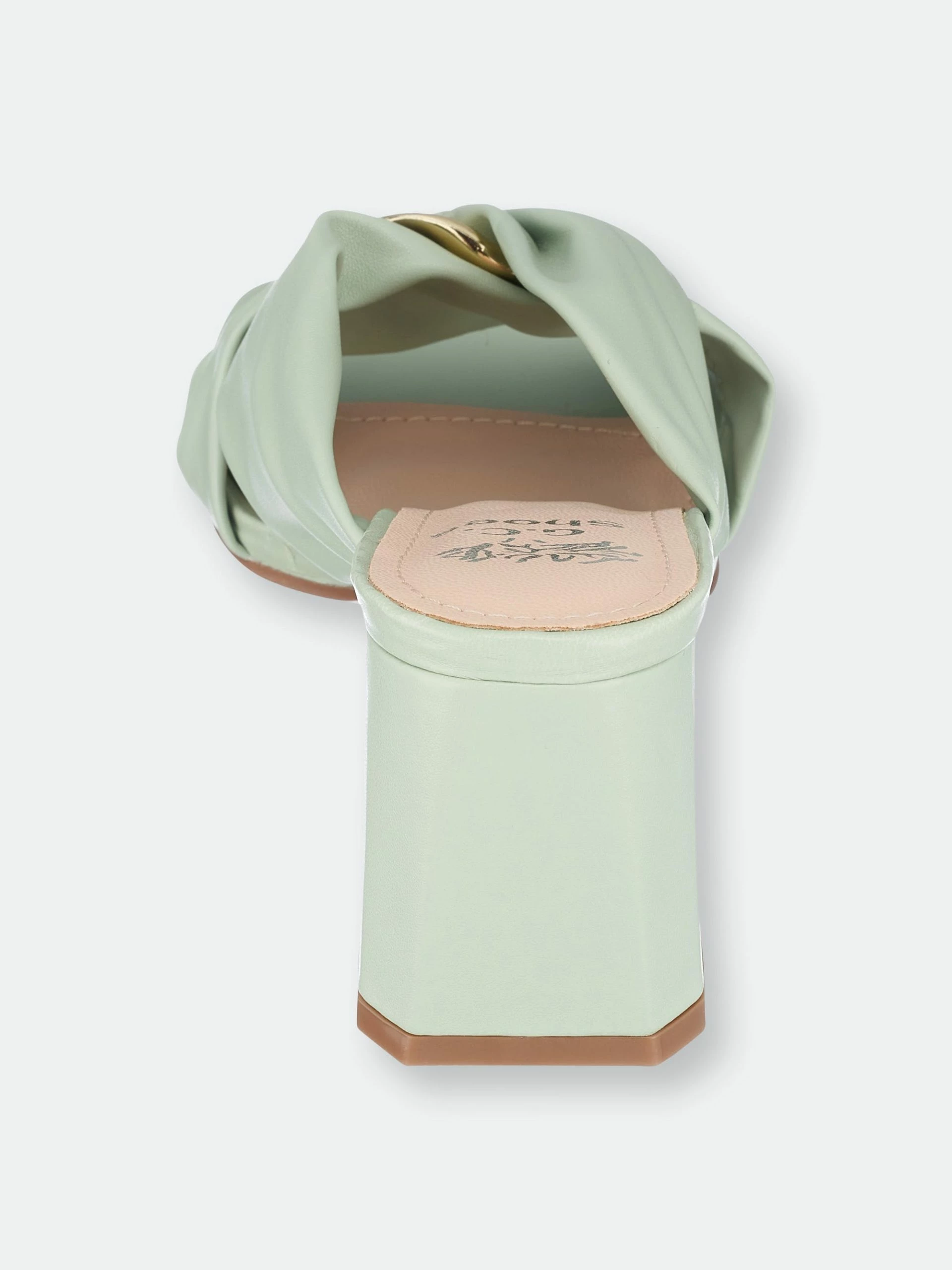 GC SHOES Zane Green Heeled Sandals - Image 3