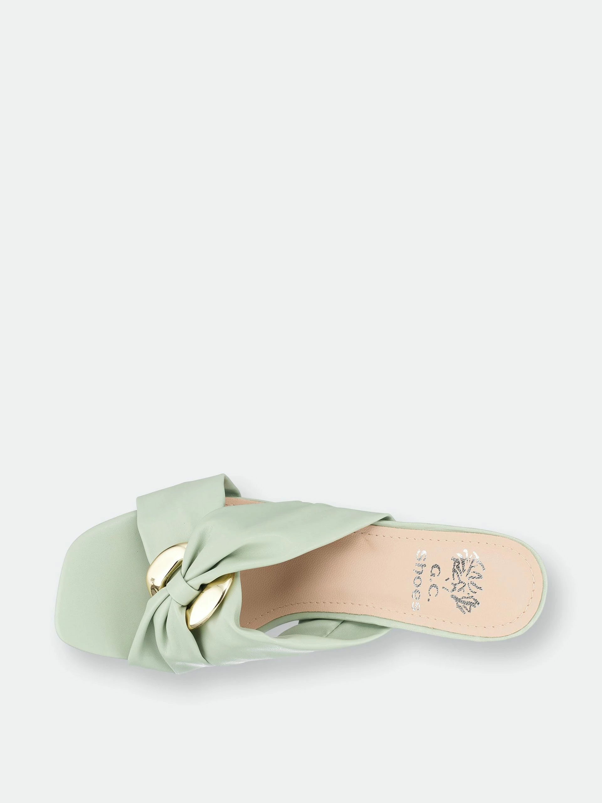 GC SHOES Zane Green Heeled Sandals - Image 4