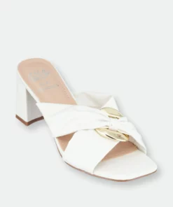 GC SHOES Zane White Heeled Sandals