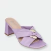 GC SHOES Zane Purple Heeled Sandals