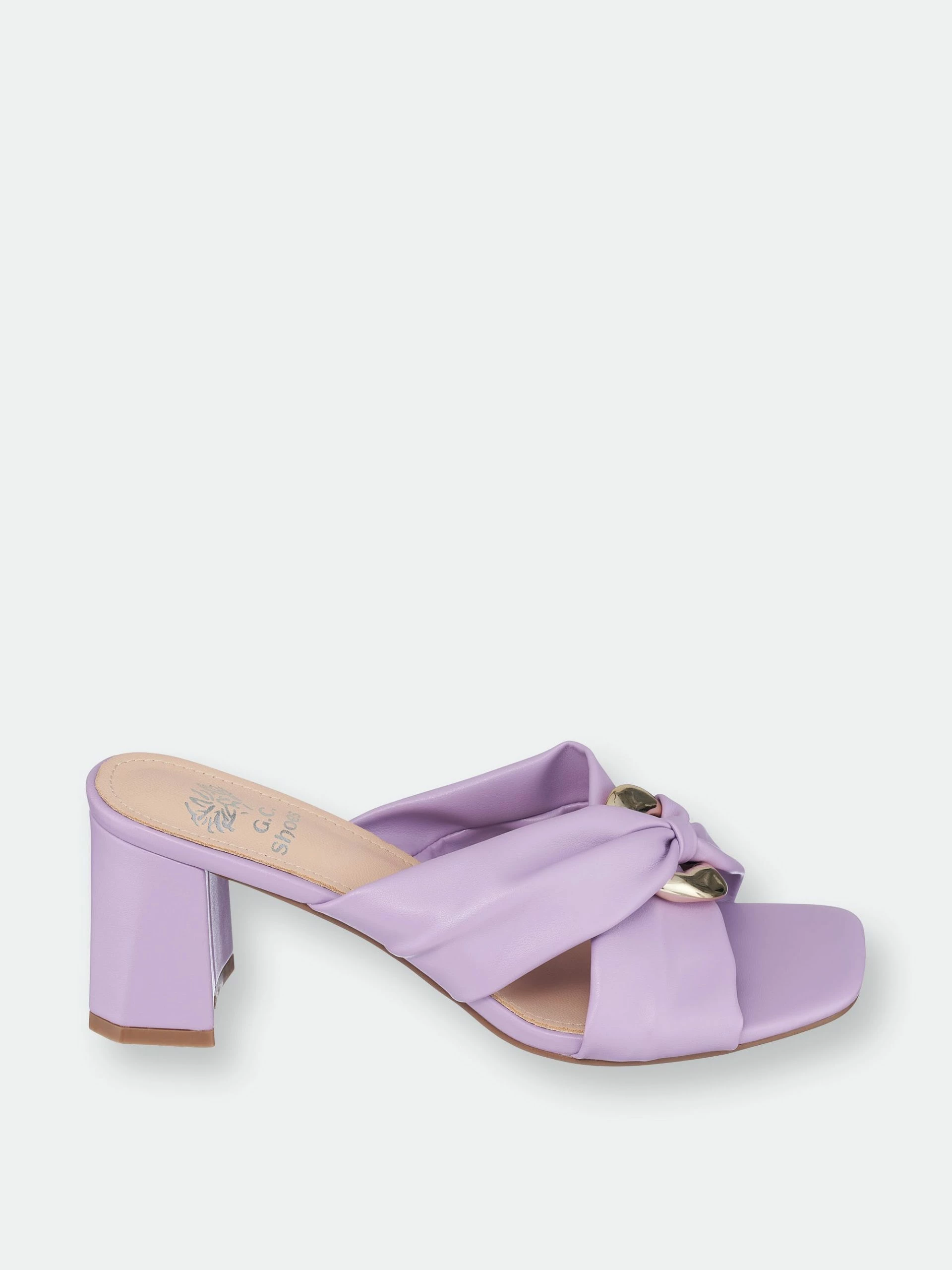 GC SHOES Zane Purple Heeled Sandals - Image 2