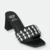 GC SHOES Drais Black Heeled Sandals