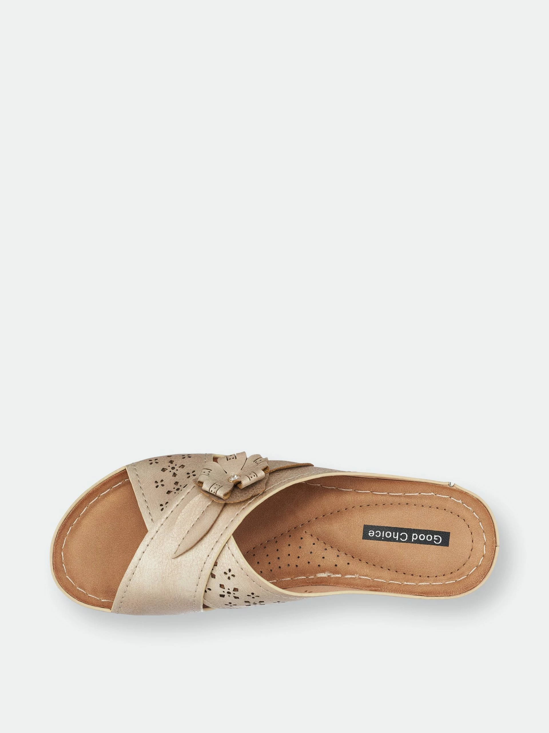 GC SHOES Dory Golden Wedge Sandals - Image 4