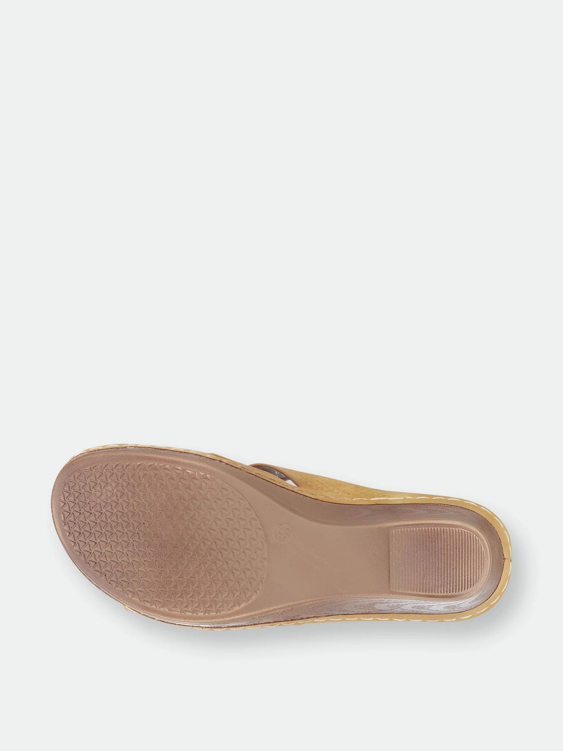 GC SHOES Dorty Yellow Wedge Sandals - Image 5