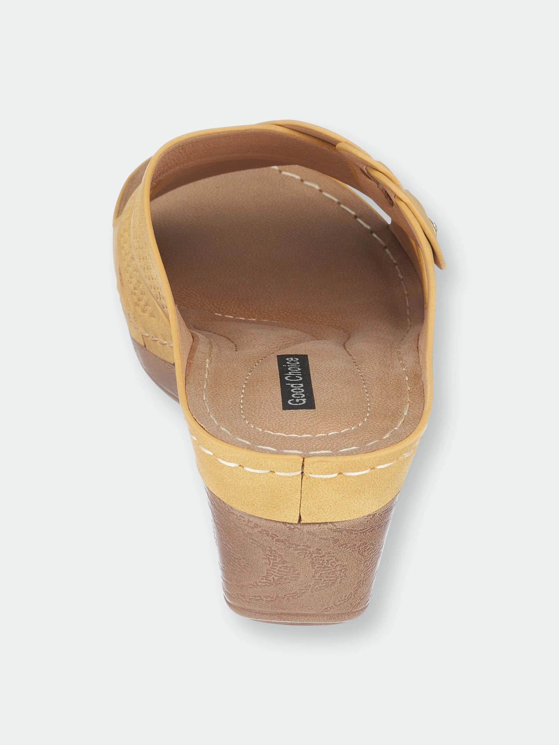 GC SHOES Dorty Yellow Wedge Sandals - Image 3