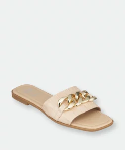 GC SHOES Rina Nude Flat Sandals