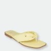 GC SHOES Reid Yellow Flat Sandals