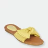 GC SHOES Dani Yellow Flat Sandals