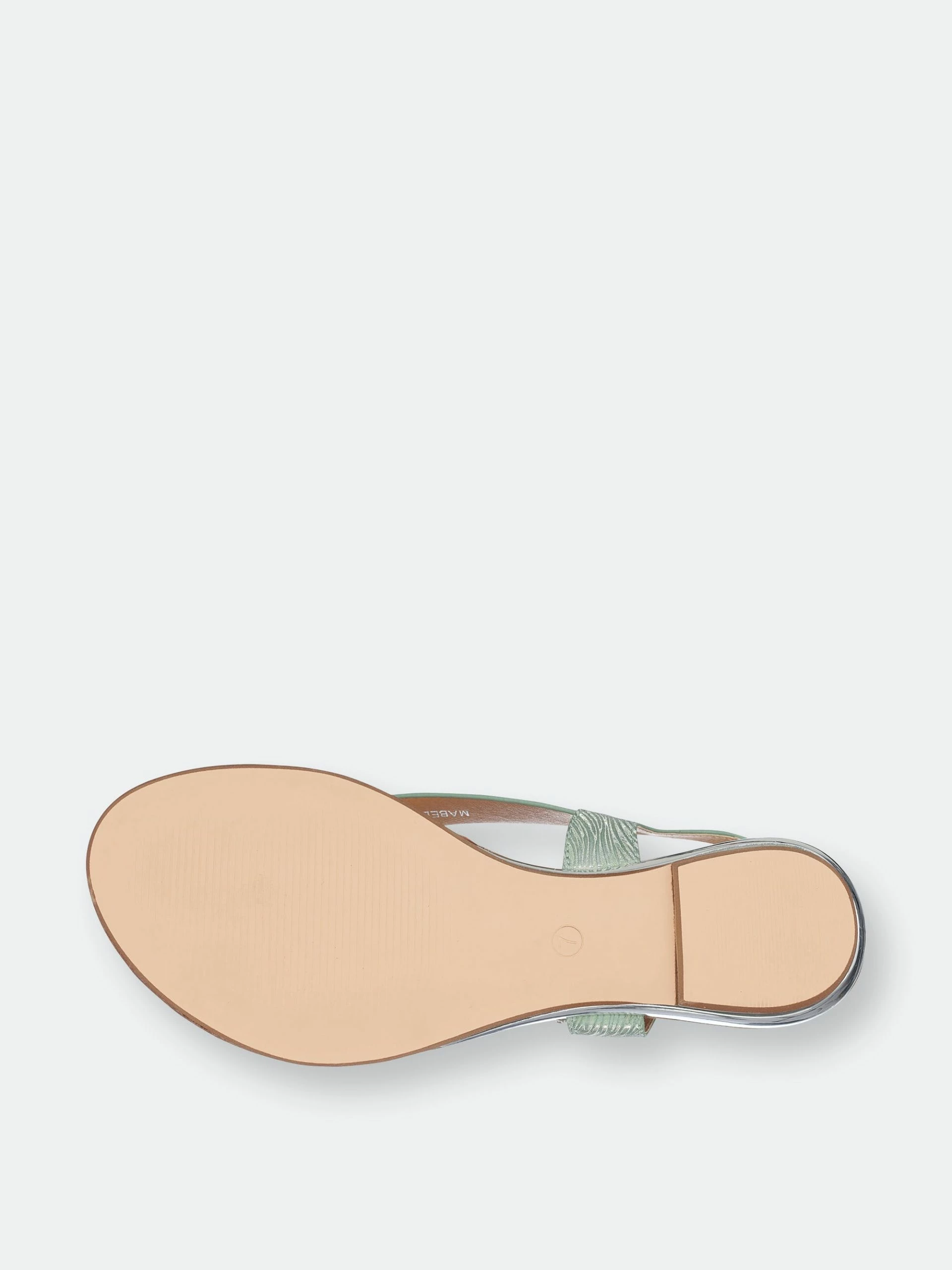 GC SHOES Mabel Green Flat Sandals - Image 5